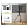 Techly ICA-TR58 Βάση/βάση στήριξης TV 165,1 cm (65 ίντσες) μαύρο, ξύλο