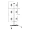 Techly Βάση δαπέδου για 3 οθόνες LCD/LED 32-55 ίντσες για βιντεοτοίχο