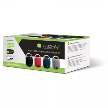 Techly ICASBL321BK Φορητό ηχείο/ηχείο πάρτι Μονοφωνικό φορητό ηχείο μαύρο 5 W