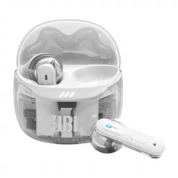 Headset JBL Tune Flex 2 Ghost Edition — True Wireless (TWS) In-Ear, Bluetooth, 20–20000 Hz, λευκό