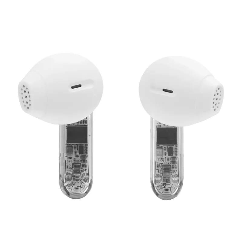 Headset JBL Tune Flex 2 Ghost Edition — True Wireless (TWS) In-Ear, Bluetooth, 20–20000 Hz, λευκό