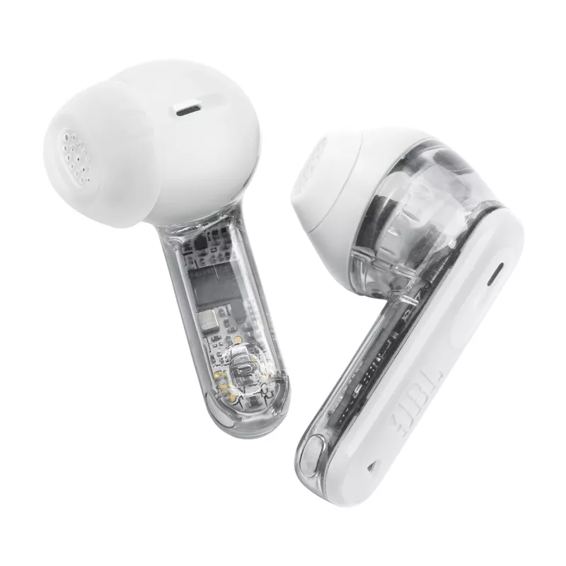 Headset JBL Tune Flex 2 Ghost Edition — True Wireless (TWS) In-Ear, Bluetooth, 20–20000 Hz, λευκό