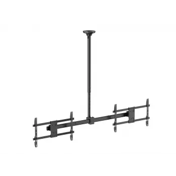 Βάση οροφής για δύο οθόνες EQUIP 81,3 cm – 152,4 cm (32 ιντσών–60 ιντσών) (VESA 200x200–600x400, μέγ. 80 kg, περιστρεφόμενη ±180°), μαύρη