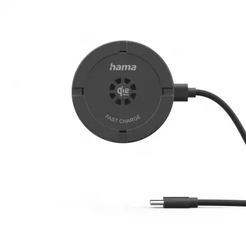 Hama 00201756 φορητός φορτιστής Universal μαύρο USB ασύρματη φόρτιση εσωτερικού χώρου