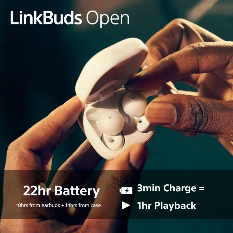 Sony LinkBuds Open WFL910V Ακουστικά/Headset Ασύρματα In-Ear Κλήσεις/Μουσική Bluetooth Μωβ