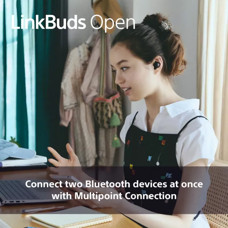 Sony LinkBuds Open WFL910V Ακουστικά/Headset Ασύρματα In-Ear Κλήσεις/Μουσική Bluetooth Μωβ