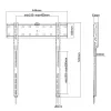 Techly ICA-PLB 734F Βάση/Στήριγμα τηλεόρασης τοίχου 165,1 cm (65 ίντσες) Μαύρο