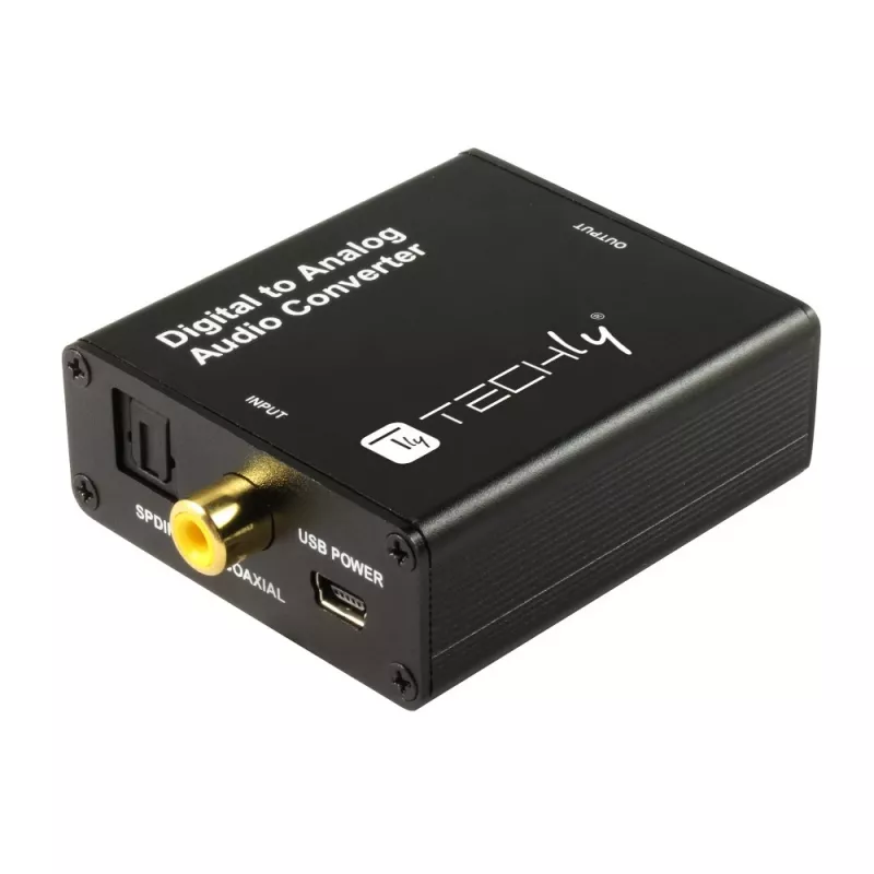 Techly IDATA SPDIF-9 Μετατροπέας ήχου Μαύρο