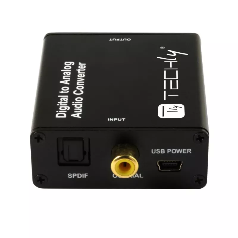 Techly IDATA SPDIF-9 Μετατροπέας ήχου Μαύρο