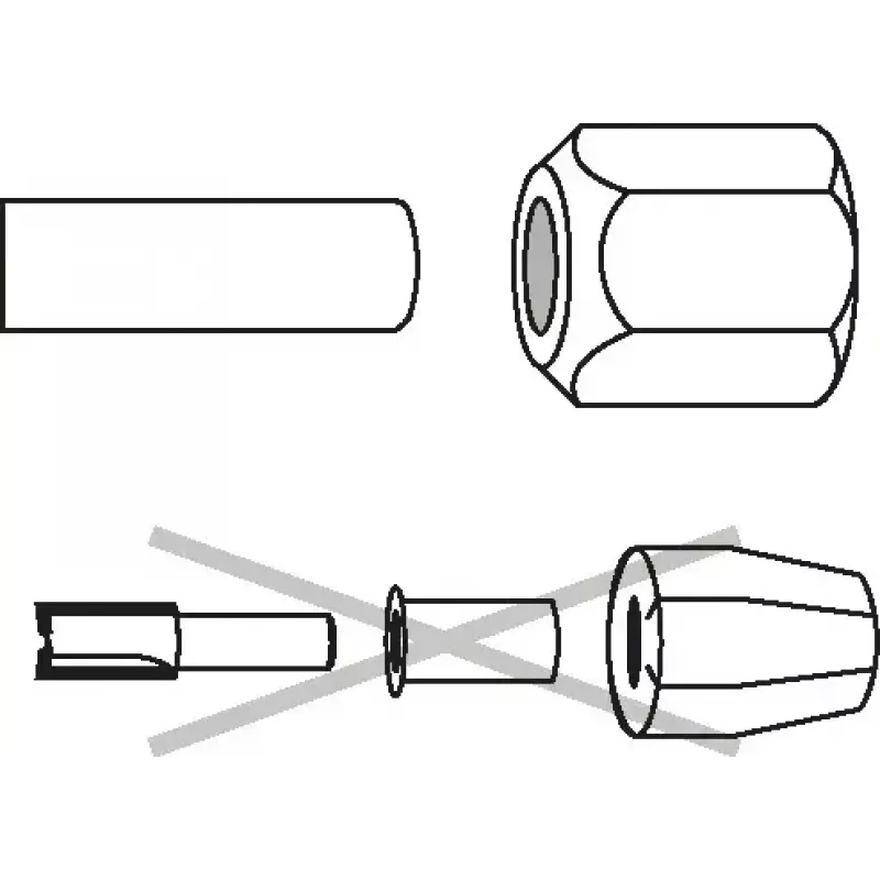 Υποδοχές σύσφιξης Bosch 2608570100 Διάμετρος 6 mm