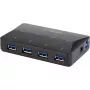 Hub διασύνδεσης Renkforce RF-3806031 USB 3.2 Gen 1 Type-B Μαύρο