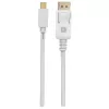 Techly ICOC MDP-010T4K Καλώδιο DisplayPort 1 m Mini DisplayPort Λευκό