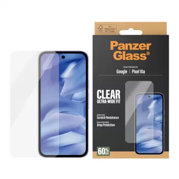 PanzerGlass Προστασία οθόνης για Google Pixel 10a 5G — Ultra-Wide Fit, PET, ανθεκτικό σε γρατσουνιές και κρούσεις, διαφανές