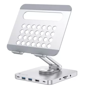 Techly Βάση tablet με hub USB-C 8 σε 1 και docking station