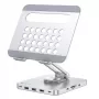Techly Βάση tablet με hub USB-C 8 σε 1 και docking station