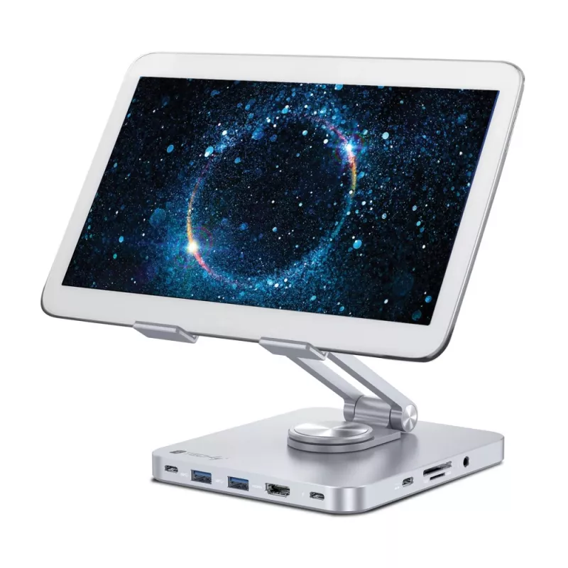 Techly Βάση tablet με hub USB-C 8 σε 1 και docking station