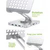 Techly Βάση tablet με hub USB-C 8 σε 1 και docking station