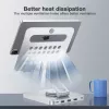 Techly Βάση tablet με hub USB-C 8 σε 1 και docking station