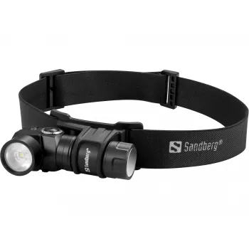 Sandberg Headlamp 500 Duo, φακός κεφαλής, μαύρο, αλουμίνιο, IP44, LED, 25 lm