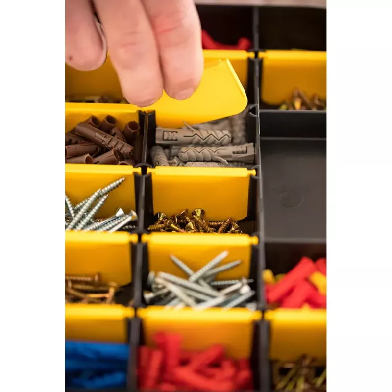 Δίσκος αποθήκευσης Stanley STST81680-1 Ορθογώνιος Πολυπροπυλένιο Μαύρο Κίτρινο