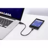 Καλώδιο USB Renkforce RF-4463076 0,3 m USB-A σε Micro-USB-B Μαύρο