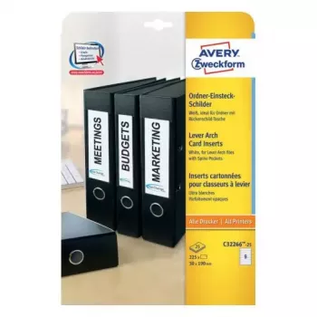 Μη κολλητική ετικέτα εκτυπωτή Avery C32266-25