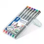Staedtler Pigment Liner 308 Fineliner, 0,5 mm, Συσκευασία 6 τεμ.