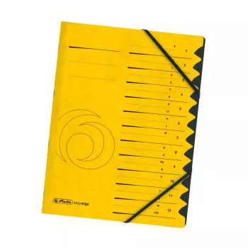 Herlitz easyorga Θήκη αρχειοθέτησης A4, 12 θήκες, Κίτρινο