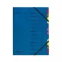 Herlitz 5001128 Οργανωτής A4, 12 θήκες, μπλε, 2 λαστιχάκια