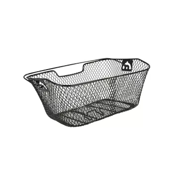 Fischer 61063 Καλάθι ποδηλάτου, λεπτό πλέγμα, μαύρο (61063)