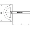 Μοιρογνωμόνιο KS Tools 300.0642 βάρος 300 g