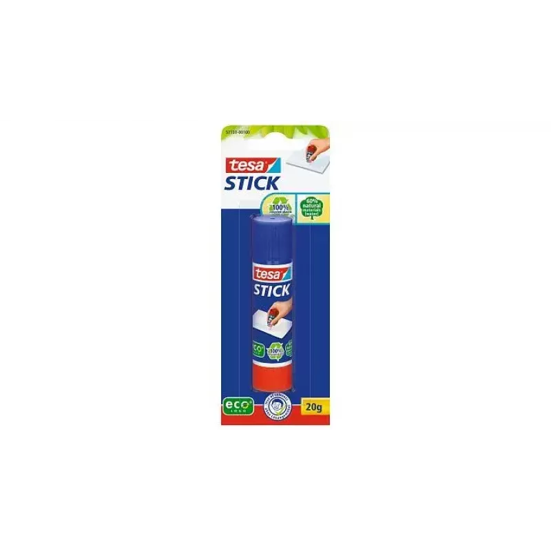 tesa ecoLogo Stick στικ κόλλας, 10 g, πάγκος προβολής 24 τεμαχίων