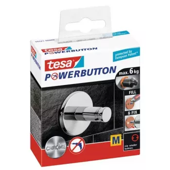 Γάντζος γενικής χρήσης TESA Powerbutton 59321 Χρώμιο