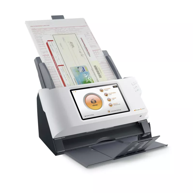 Plustek eScan A280 Essential Σαρωτής ADF 600 x 600 DPI A4 Μαύρο, Λευκό