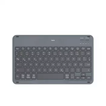 Hama Travel 500 θήκη με πληκτρολόγιο Bluetooth για tablet 7–11 ιντσών, QWERTZ (DE), μαύρη