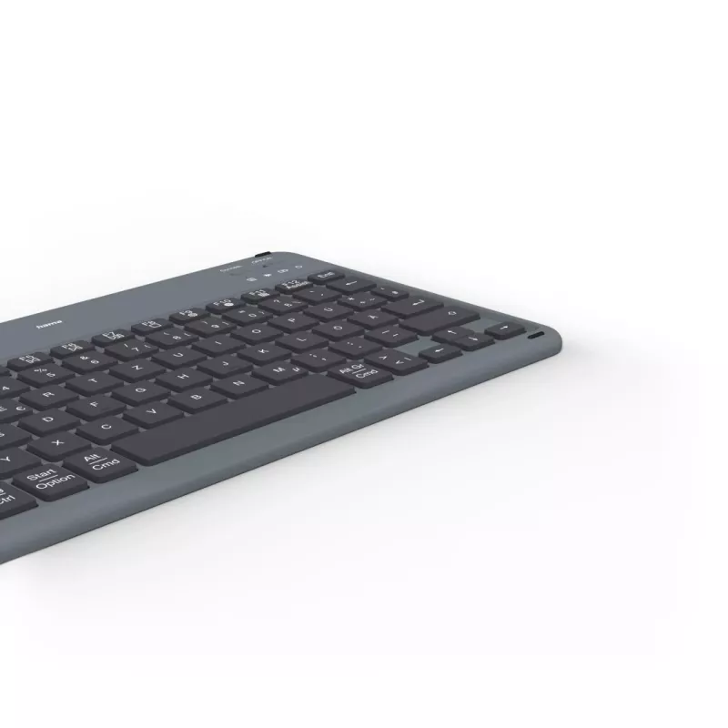 Hama Travel 500 θήκη με πληκτρολόγιο Bluetooth για tablet 7–11 ιντσών, QWERTZ (DE), μαύρη
