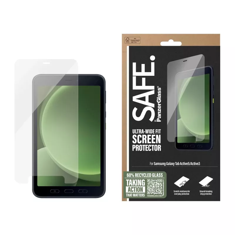 PanzerGlass SAFE. by ® προστασία οθόνης Samsung Galaxy Tab Active5 | Active3 | Ultra-Wide Fit