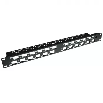 ACT 24-Port Keystone jack 45 μοιρών patchpanel χωρίς υποδοχές