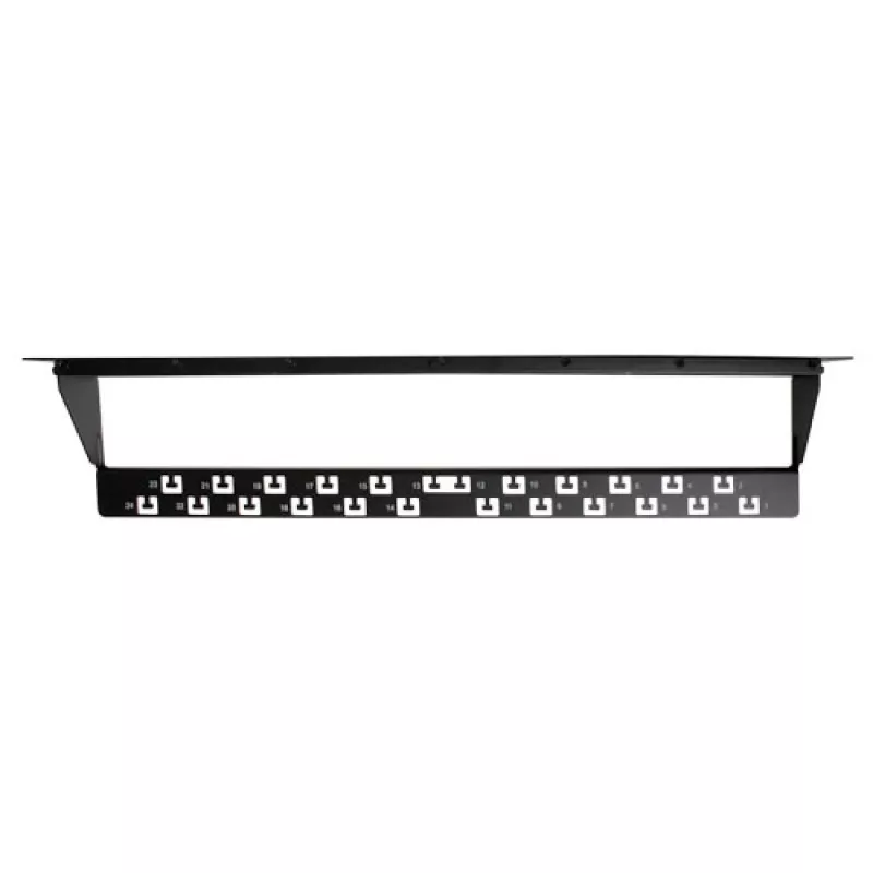 ACT 24-Port Keystone jack 45 μοιρών patchpanel χωρίς υποδοχές