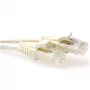 ACT Ivory 0,25 m U/UTP CAT6 καλώδιο patch, με προστασία γλωττίδας, με βύσματα RJ45