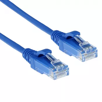 ACT μπλε 7 μέτρα LSZH U/UTP CAT6 Datacenter Slimline καλώδιο patch με βύσματα RJ45