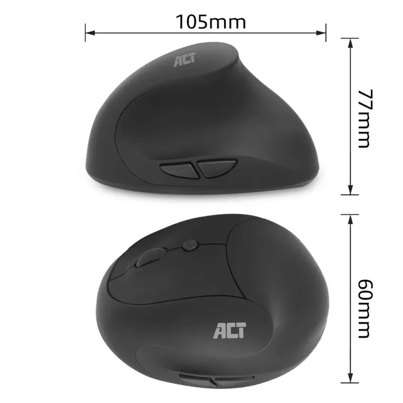 ACT ασύρματο εργονομικό ποντίκι 1600 DPI RF ασύρματο