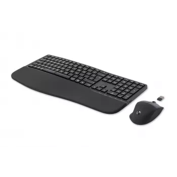 HP 680 Comfort Dual-Mode σετ πληκτρολογίου-ποντικιού, Full-Size (100%), ασύρματο, RF Wireless + Bluetooth, QWERTY, μαύρο, με ποντίκι
