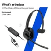 Ενσύρματο στερεοφωνικό headset HP Poly Mission 425 USB — Bulk, βάρος 132 g