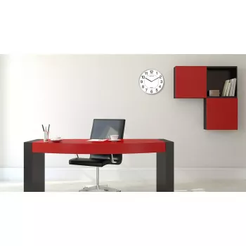 Ρολόι Quartz Unilux 400094280 Στρογγυλό Γκρι Ρολόι τοίχου/γραφείου