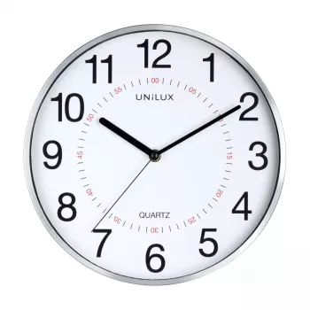 Ρολόι Quartz Unilux 400094280 Στρογγυλό Γκρι Ρολόι τοίχου/γραφείου