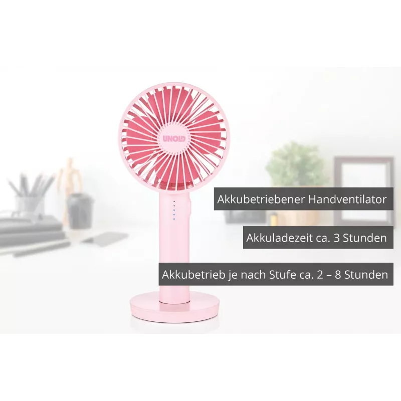 Unold Breezy II Ροζ 10 cm Ανεμιστήρας χειρός