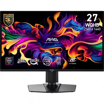 MSI MAG 274QP QD-OLED X24 Οθόνη υπολογιστή 67,3 cm (26,5 ίντσες) 2560 x 1440 Pixel Wide Quad HD Μαύρο