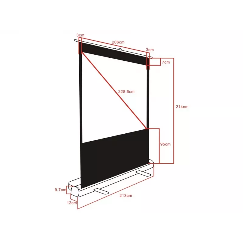 Multibrackets M 16:9 φορητή οθόνη προβολής 200x112, 90 ίντσες