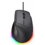 Gaming ποντίκι TRUST GXT 145 Rexxa Δεξιόχειρας USB Type-A 12800 DPI, ενσύρματο, RGB τροχός, μαύρο